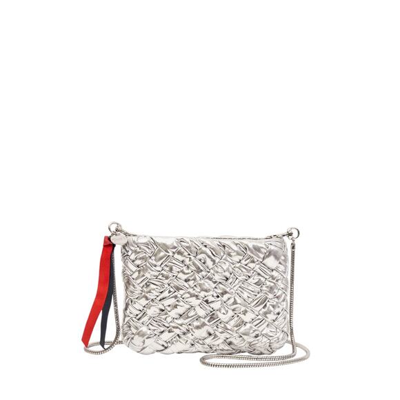 CLARE V. Estelle Crossbody Clutch in Specchio Puffy Woven - Picture 1 of 9